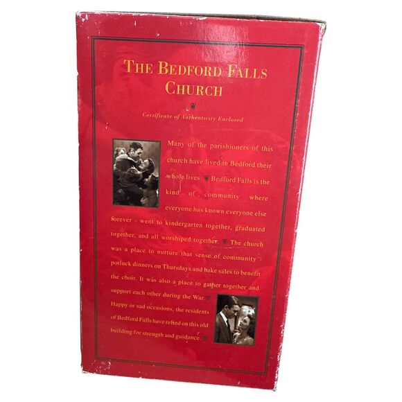 Bedford Falls Church: Lighted Porcelain Christmas Village Collectible - Picture 11 of 11